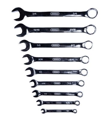 Wrench Set (SAE), 9 Pieces
